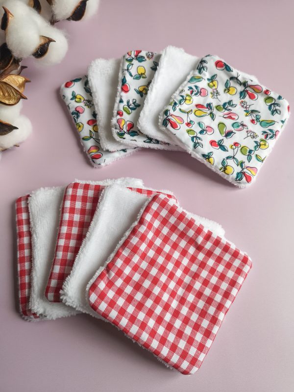 lingettes lavables - lot de 5 lingettes