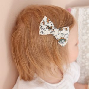 Nœud classique colorblock - double gaze de coton