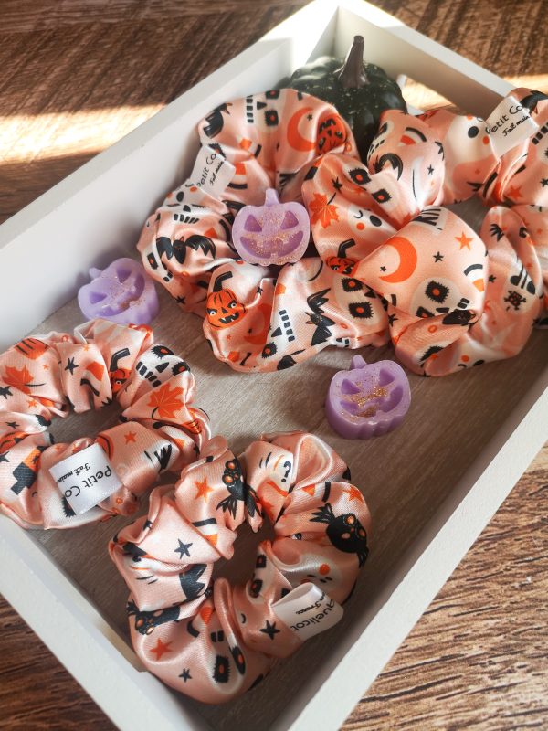 Mini chouchou halloween - satin