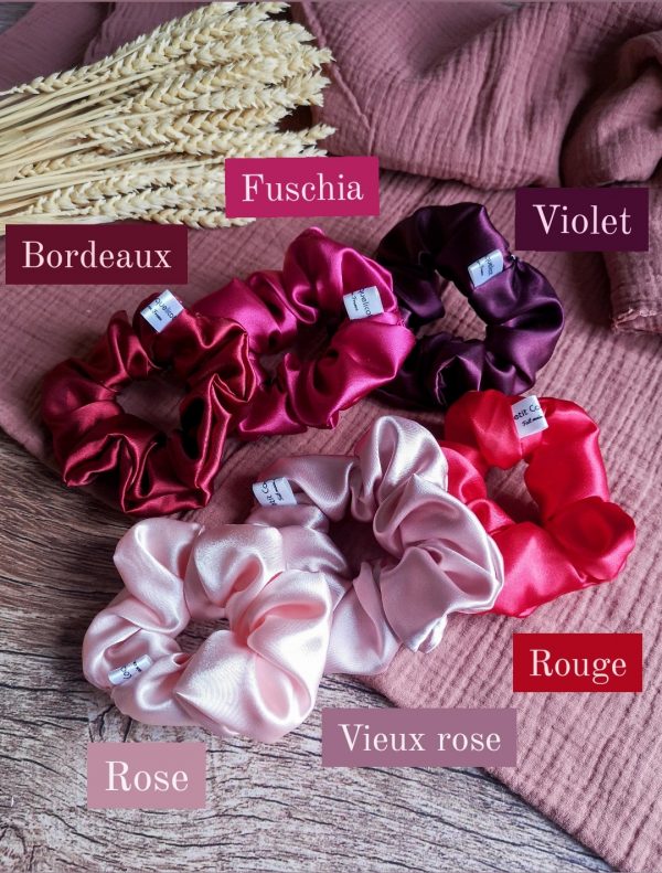 chouchou nuances rosées - satin – Image 2