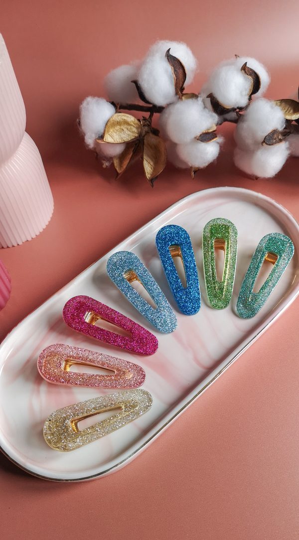 Barrette paillettes - résine époxy – Image 2