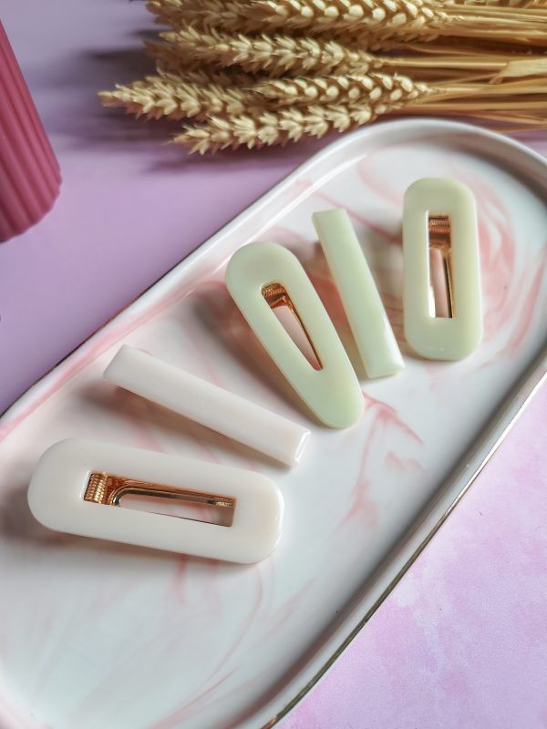 Barrette pastel - résine époxy