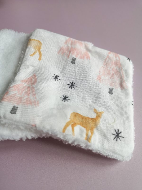 lingettes lavables biche - lot de 5 lingettes – Image 2