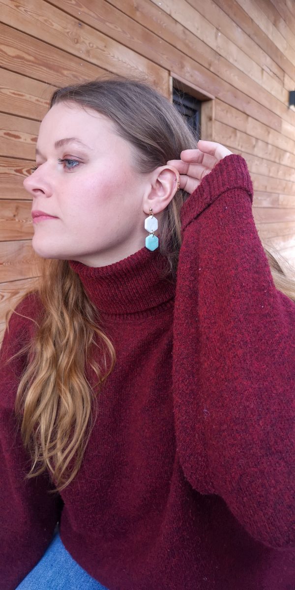 Boucles d'oreilles Menthe à l'eau – Image 2
