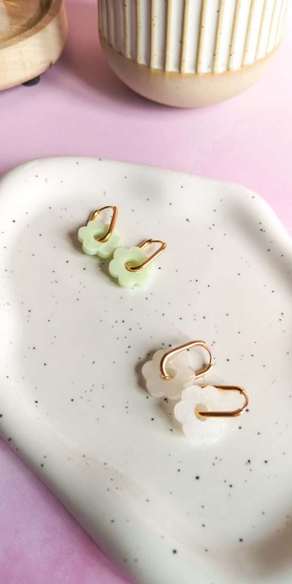 Boucles d'oreilles Sakura - amande