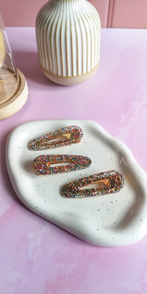 Barrette ultra paillettes - résine époxy – Image 3