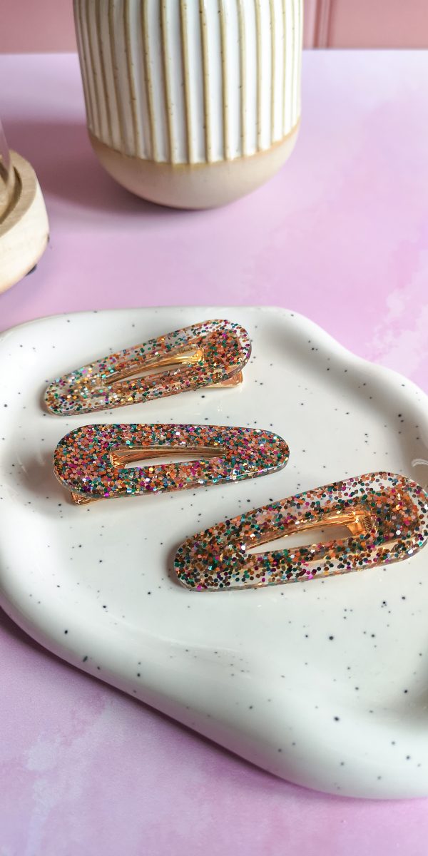 Barrette ultra paillettes - résine époxy – Image 2