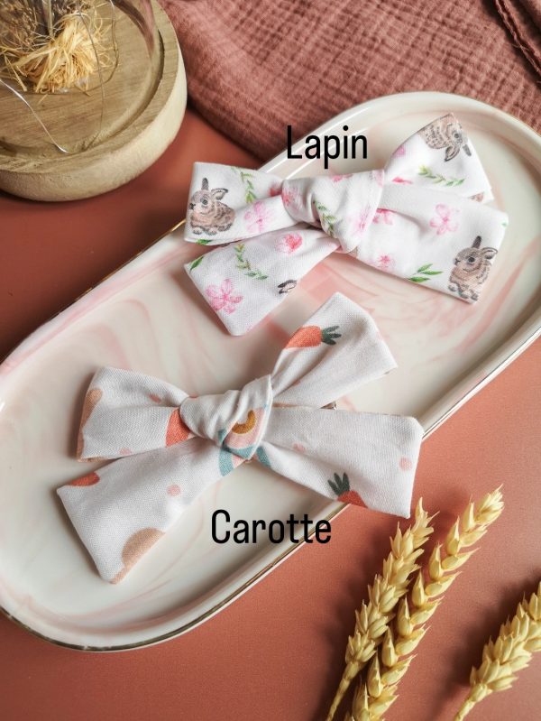 Nœuds lapin & carottes - coton – Image 2