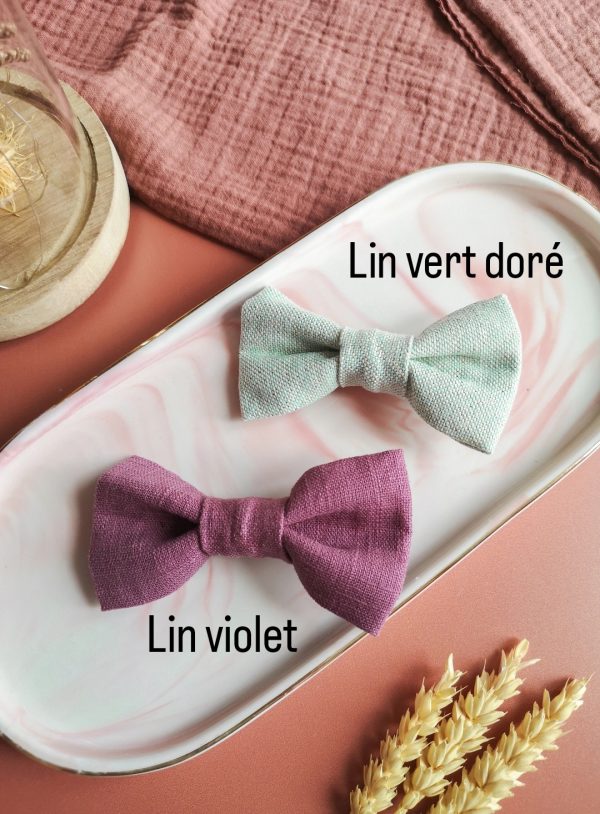 Nœuds vert & violet - lin – Image 2
