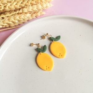 Boucles d'oreilles Citron