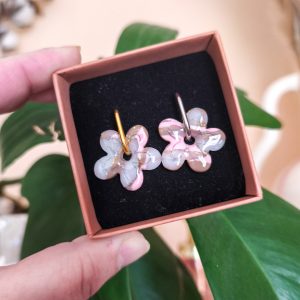 Pampilles fleurs marbrées