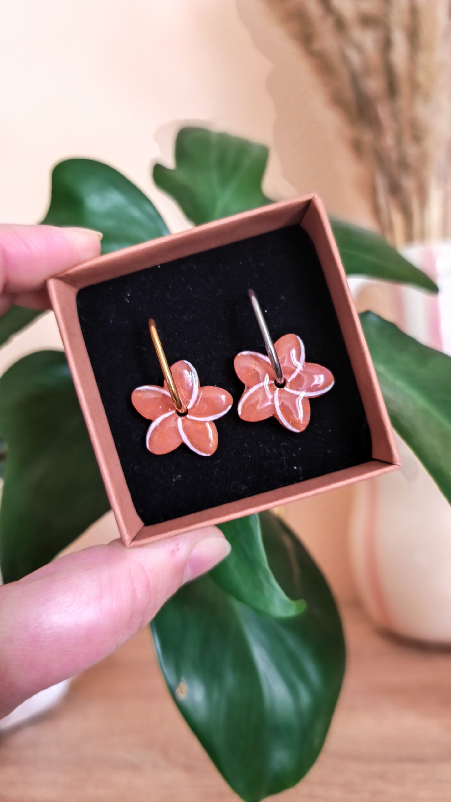 Pampilles tipanie corail