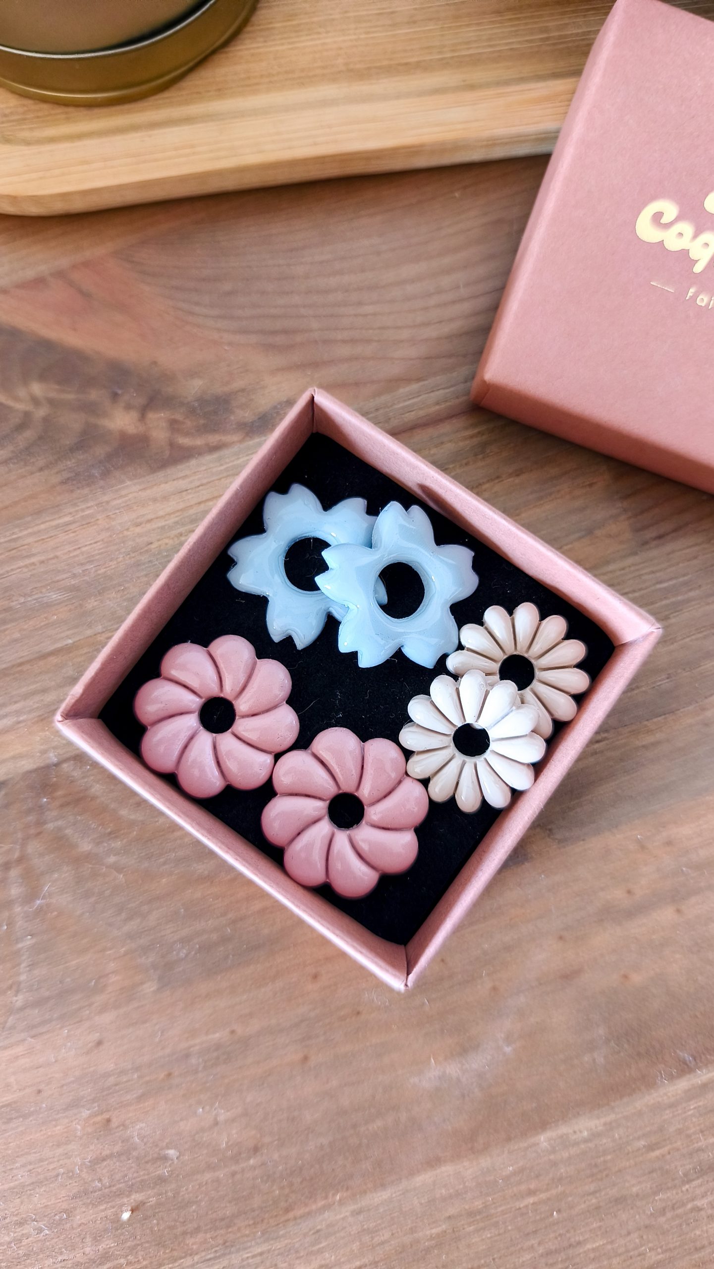 Pampilles fleur candy rose – Image 2