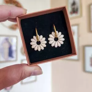 Pampilles petite fleur beige