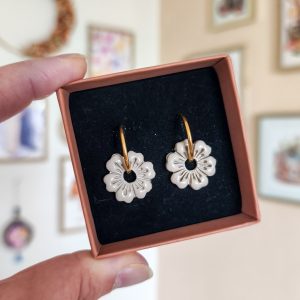 Pampilles petite fleur lin