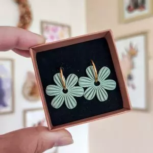 Pampilles fleur vert sauge