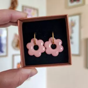 Pampilles fleur rose ballerine