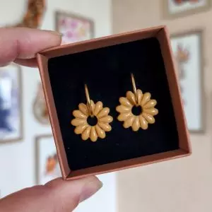 Pampilles petite fleur moutarde